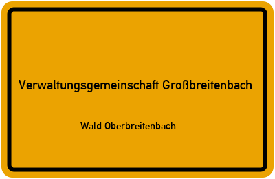 Straßenverzeichnis Verwaltungsgemeinschaft Großbreitenbach Wald Oberbreitenbach