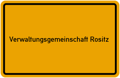 Verwaltungsgemeinschaft Rositz