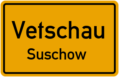 Straßenverzeichnis Vetschau Suschow