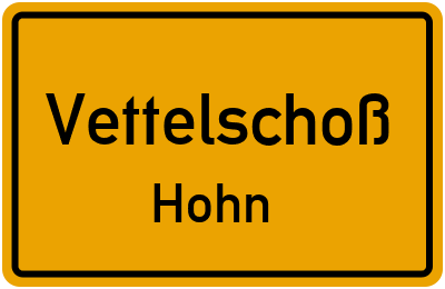 Straßenverzeichnis Vettelschoß Hohn