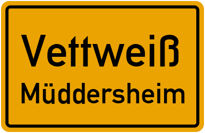 Ortsschild Vettweiß Müddersheim