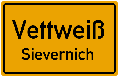Straßenverzeichnis Vettweiß Sievernich
