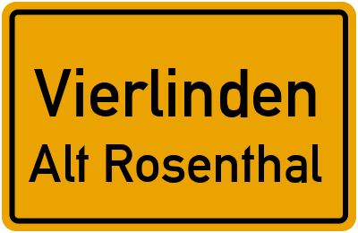 Straßenverzeichnis Vierlinden Alt Rosenthal
