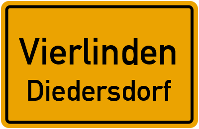 Straßenverzeichnis Vierlinden Diedersdorf