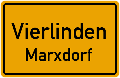 Straßenverzeichnis Vierlinden Marxdorf