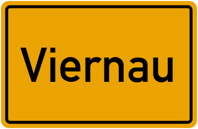 Ortsschild von Gemeinde Viernau in Thüringen