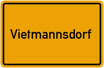 Vietmannsdorf in Brandenburg