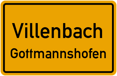 Straßenverzeichnis Villenbach Gottmannshofen