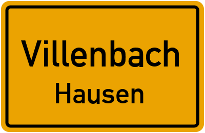 Straßenverzeichnis Villenbach Hausen