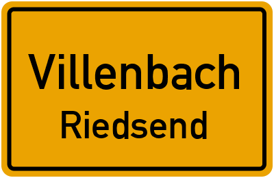 Straßenverzeichnis Villenbach Riedsend