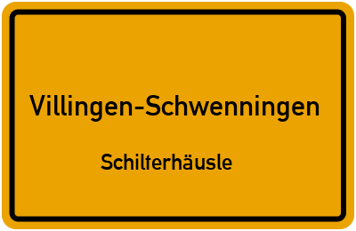 Straßenverzeichnis Villingen-Schwenningen Schilterhäusle