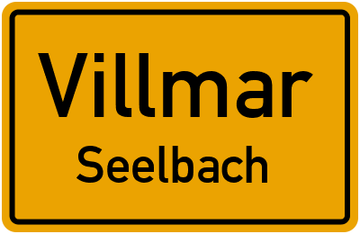 Ortsschild Villmar Seelbach
