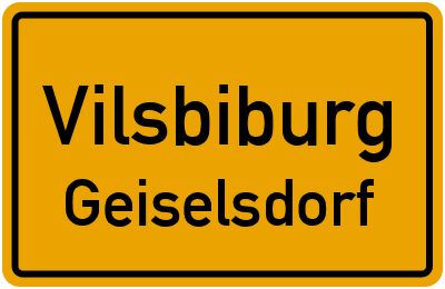 Straßenverzeichnis Vilsbiburg Geiselsdorf