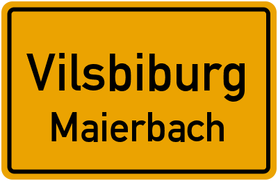 Straßenverzeichnis Vilsbiburg Maierbach
