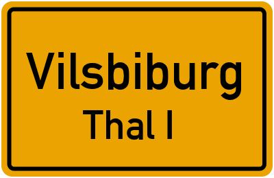 Straßenverzeichnis Vilsbiburg Thal I