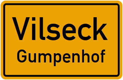 Ortsschild Vilseck Gumpenhof
