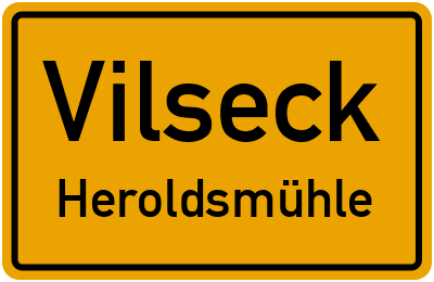 Straßenverzeichnis Vilseck Heroldsmühle