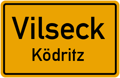 Ortsschild Vilseck Ködritz
