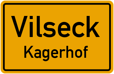 Ortsschild Vilseck Kagerhof