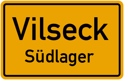 Ortsschild Vilseck Südlager