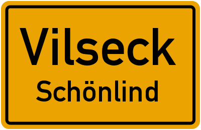 Ortsschild Vilseck Schönlind
