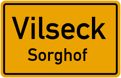 Ortsschild Vilseck Sorghof