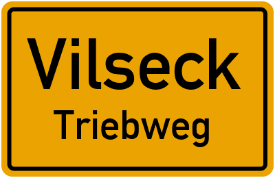 Ortsschild Vilseck Triebweg