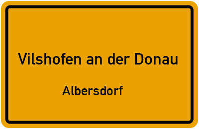 Straßenverzeichnis Vilshofen an der Donau Albersdorf