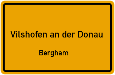 Straßenverzeichnis Vilshofen an der Donau Bergham