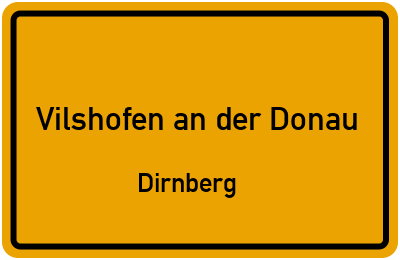 Straßenverzeichnis Vilshofen an der Donau Dirnberg