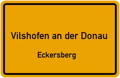 Straßenverzeichnis Vilshofen an der Donau Eckersberg