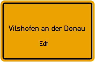 Straßenverzeichnis Vilshofen an der Donau Edt