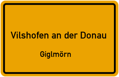 Straßenverzeichnis Vilshofen an der Donau Giglmörn