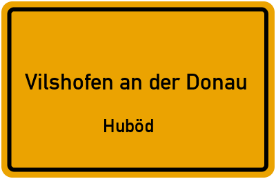 Straßenverzeichnis Vilshofen an der Donau Huböd