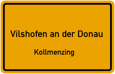 Straßenverzeichnis Vilshofen an der Donau Kollmenzing
