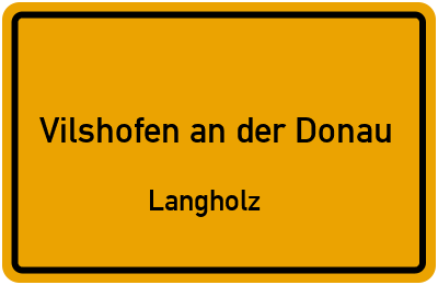 Straßenverzeichnis Vilshofen an der Donau Langholz
