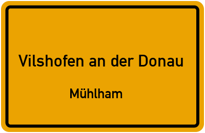 Straßenverzeichnis Vilshofen an der Donau Mühlham