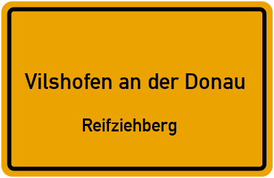 Straßenverzeichnis Vilshofen an der Donau Reifziehberg
