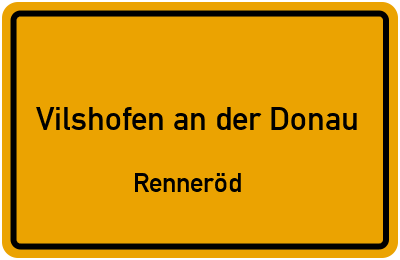 Straßenverzeichnis Vilshofen an der Donau Renneröd