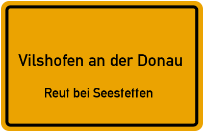 Straßenverzeichnis Vilshofen an der Donau Reut bei Seestetten