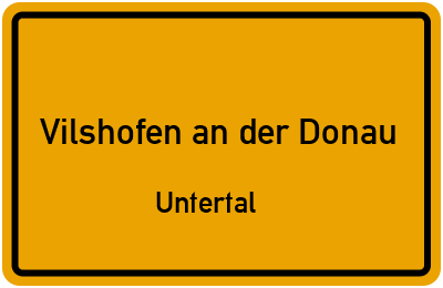 Straßenverzeichnis Vilshofen an der Donau Untertal