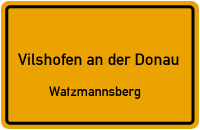 Straßenverzeichnis Vilshofen an der Donau Watzmannsberg