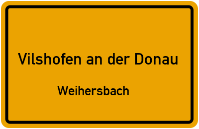 Straßenverzeichnis Vilshofen an der Donau Weihersbach
