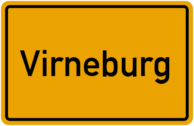 Ortsschild von Gemeinde Virneburg in Rheinland-Pfalz