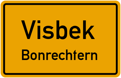 Straßenverzeichnis Visbek Bonrechtern