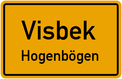 Straßenverzeichnis Visbek Hogenbögen