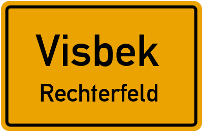 Straßenverzeichnis Visbek Rechterfeld