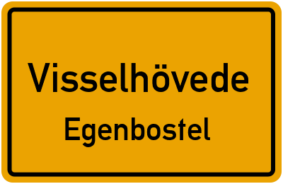 Straßenverzeichnis Visselhövede Egenbostel