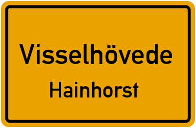 Ortsschild Visselhövede Hainhorst