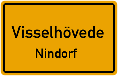 Ortsschild Visselhövede Nindorf